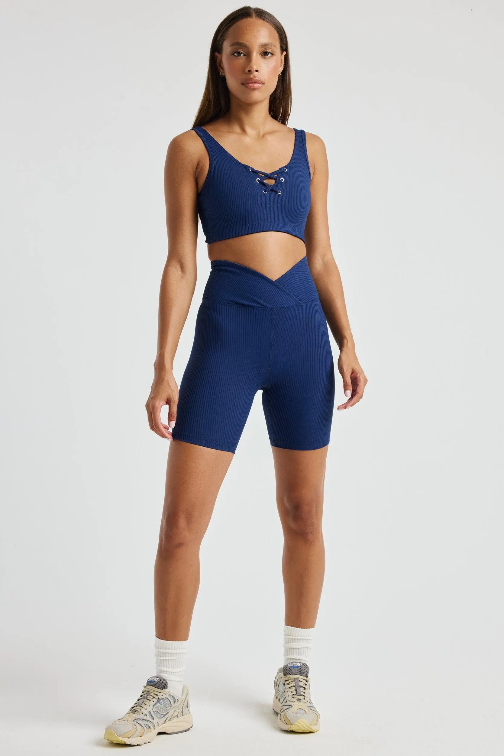 Ribbed V Waist Biker Short-Year Of Ours