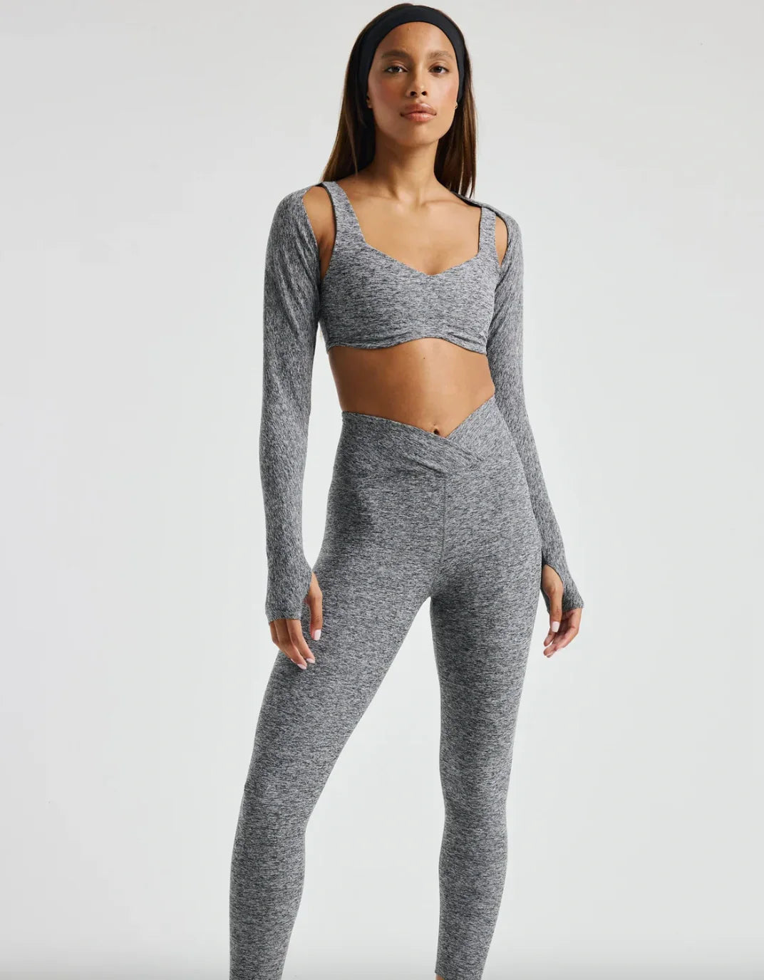 YEAR OF OURS STRETCH SHRUG HEATHER GREY