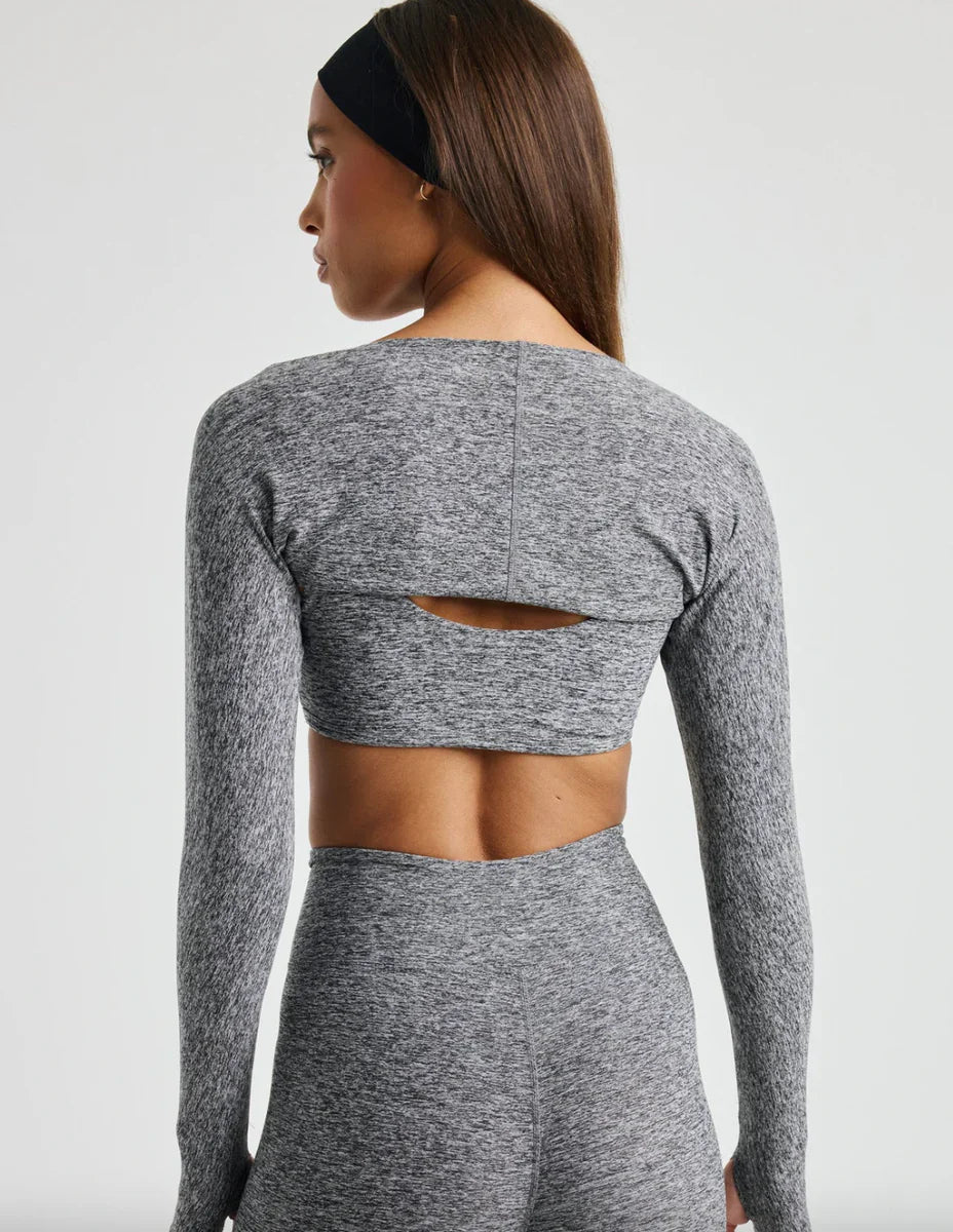 YEAR OF OURS STRETCH SHRUG HEATHER GREY
