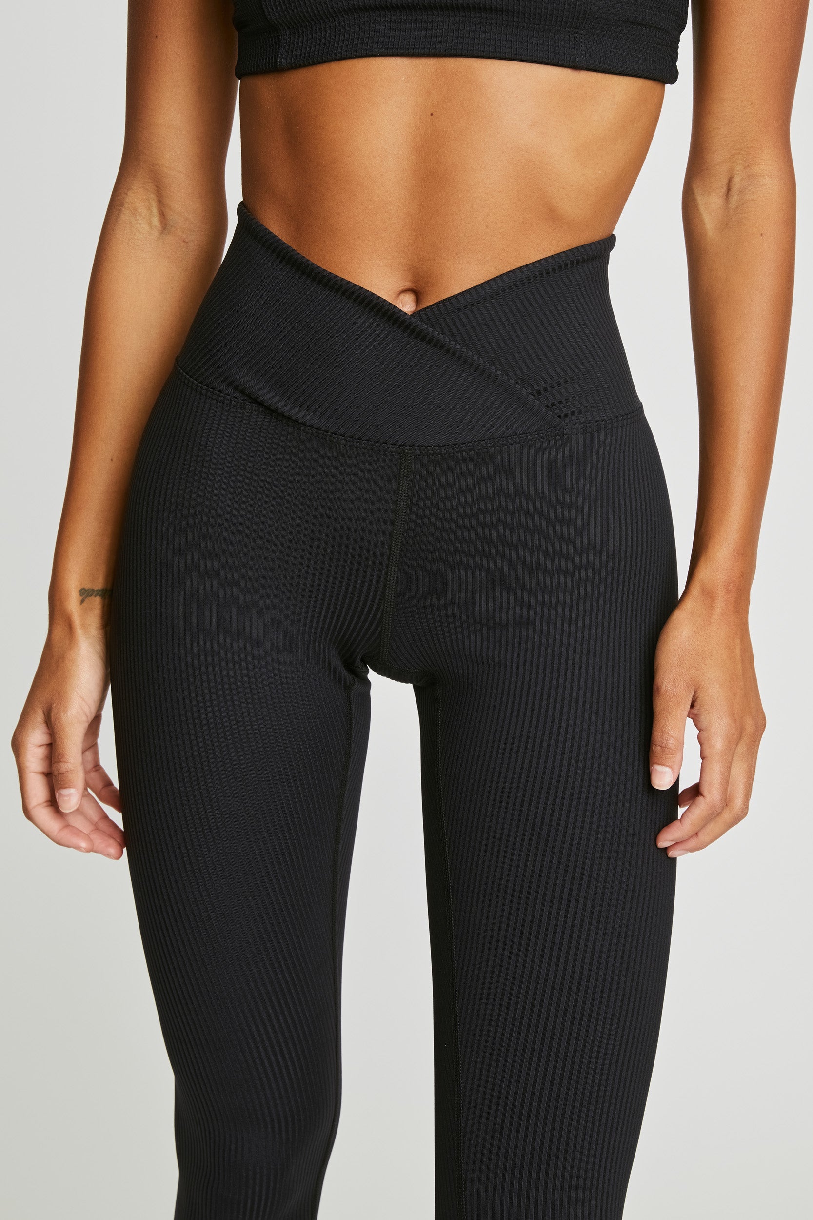 レッグウェア THE SHISHIKUI rib leggings lomg BLACK Ribbed Veronica Legging Year of Ours Leggings