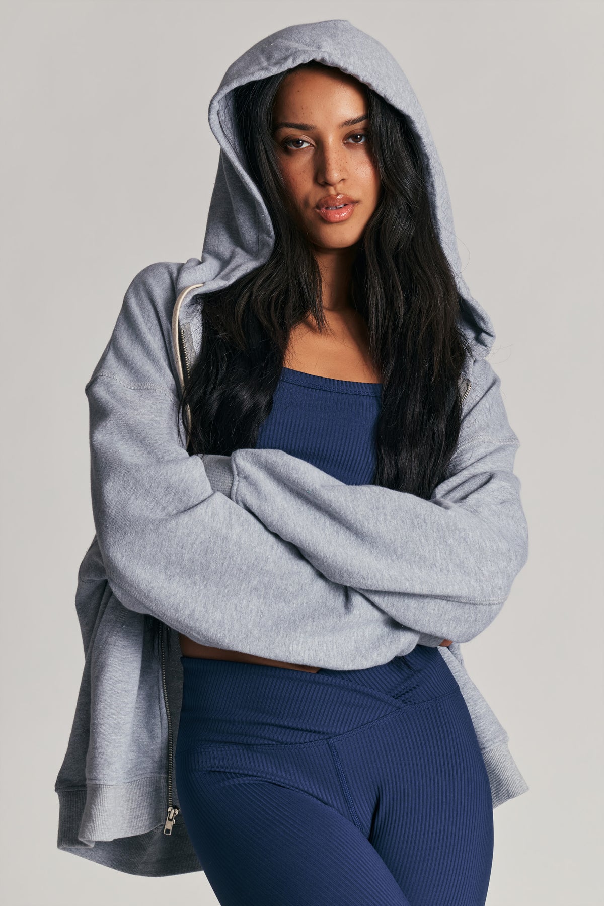 Boyfriend Zip Up Hoodie