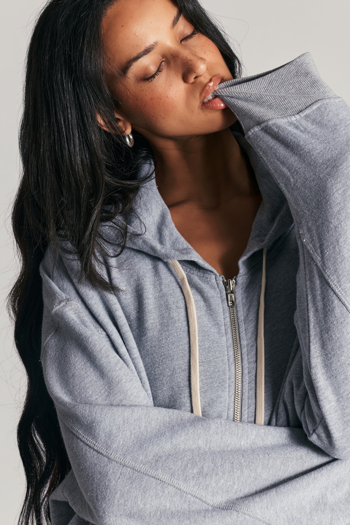 Boyfriend Zip Up Hoodie