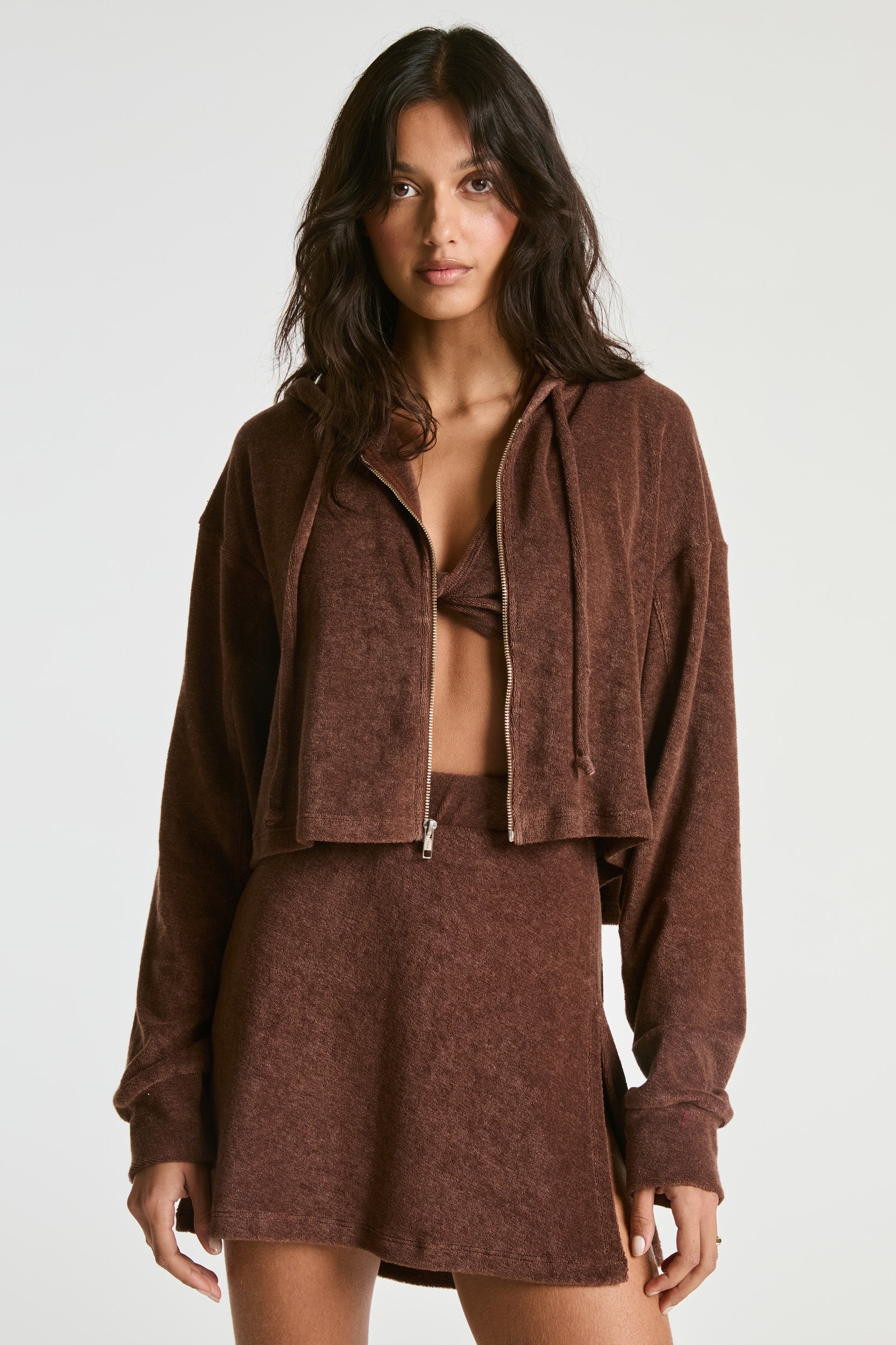 Terry Classic Zip Up Sweatshirt