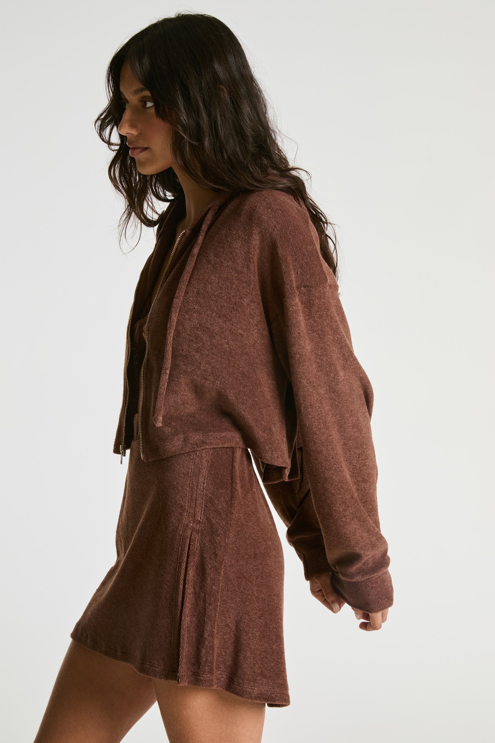 Terry Classic Zip Up Sweatshirt