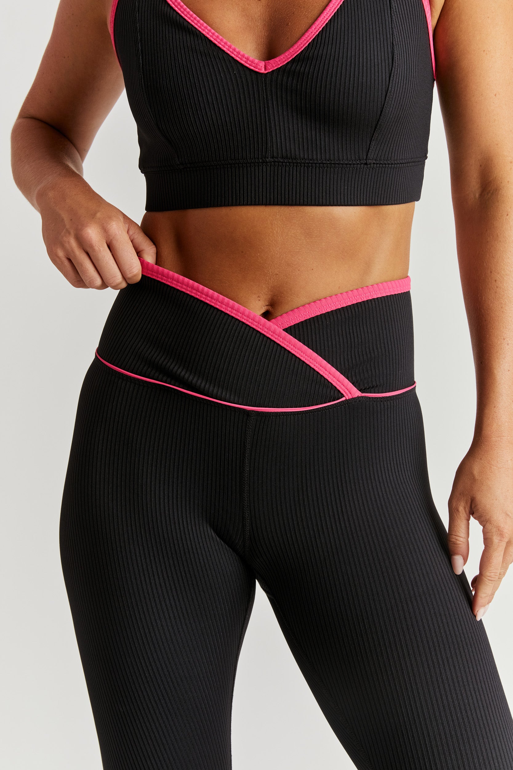 Ribbed Two Tone Veronica Legging - Year of Ours