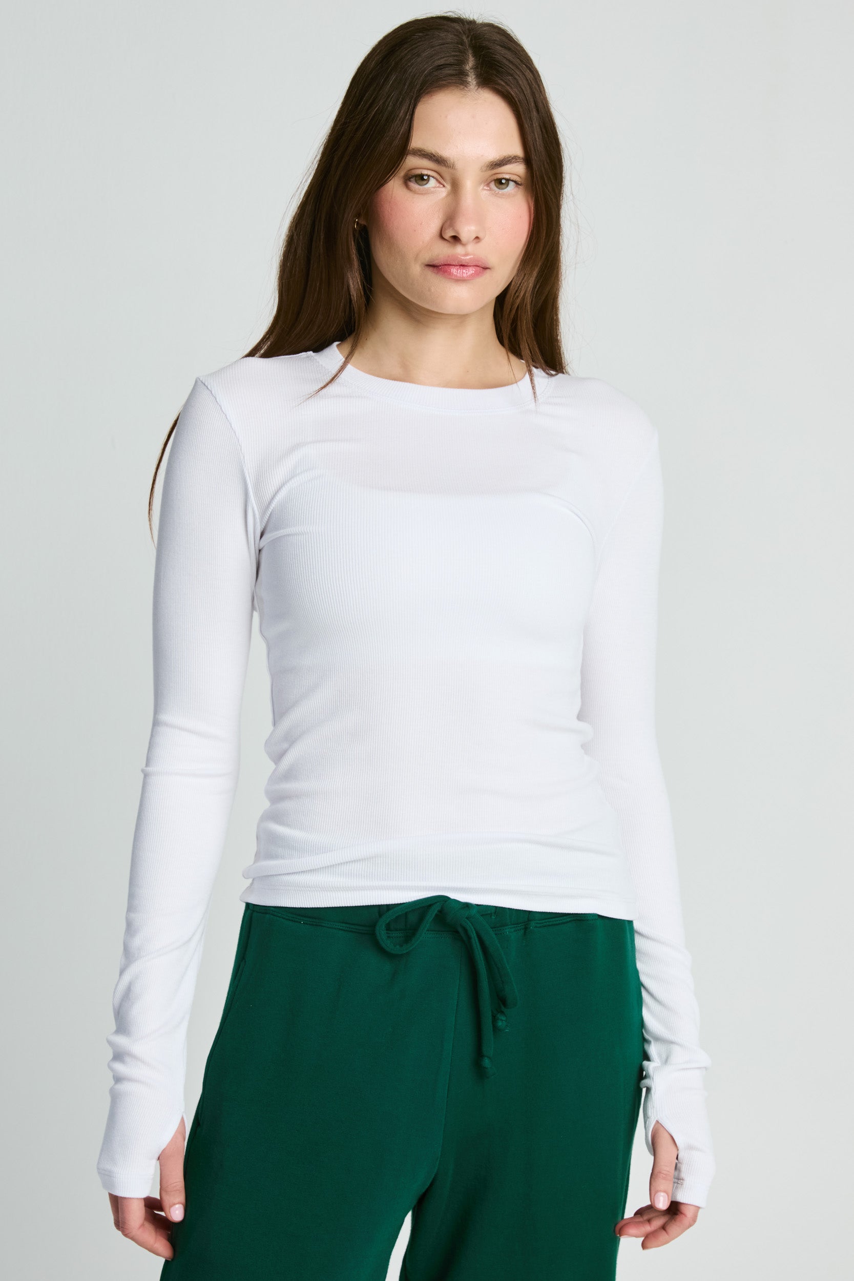 Rib Crew Long Sleeve