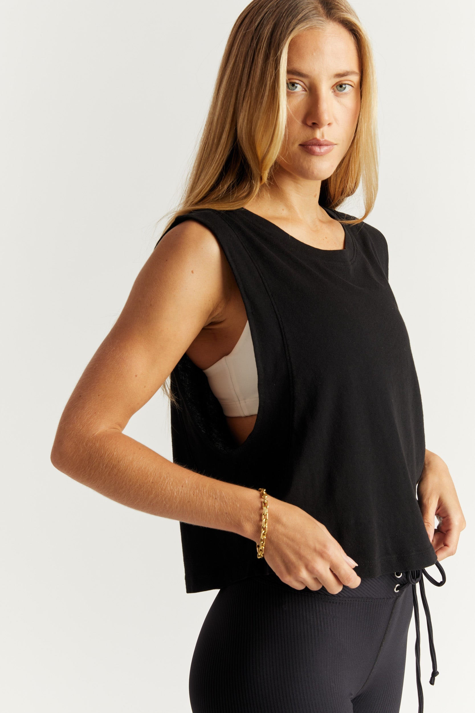 Flow Cropped Muscle Tank Year of Ours