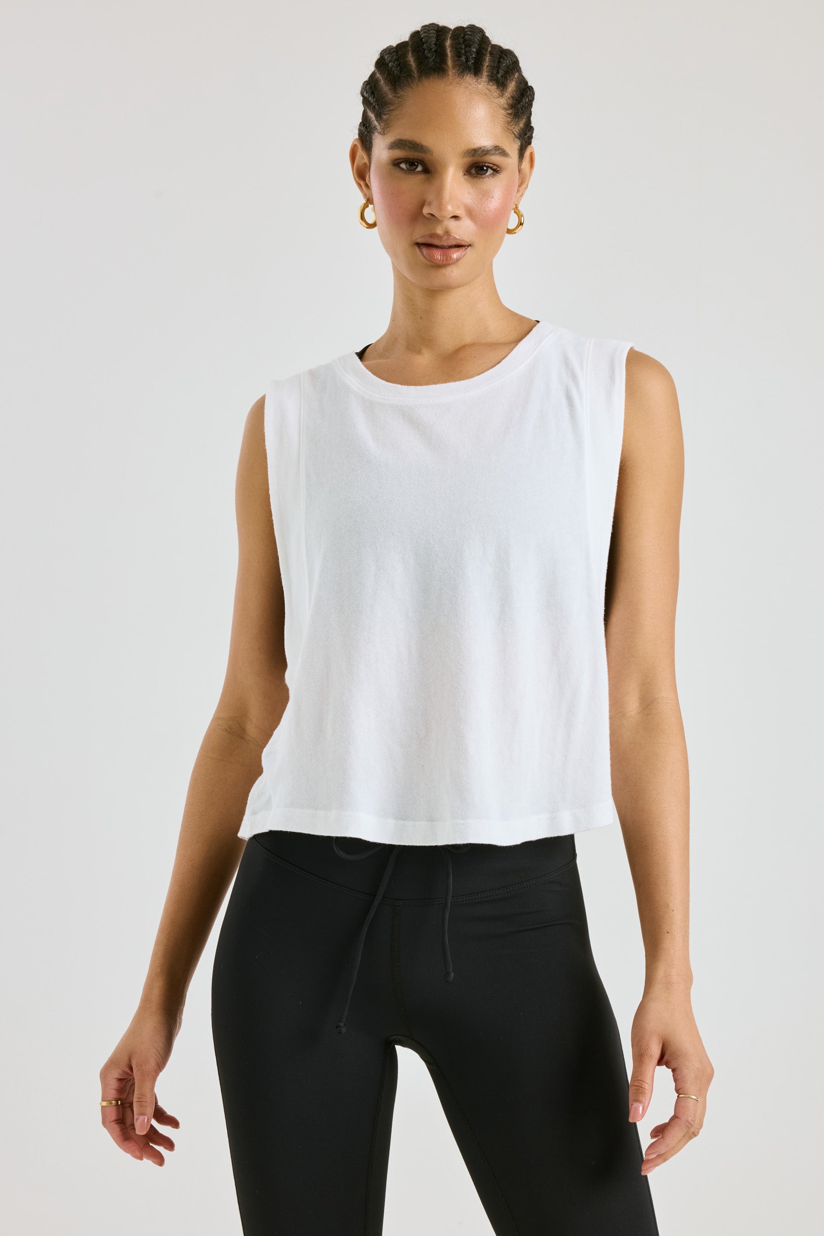 Flow Cropped Muscle Tank Year of Ours