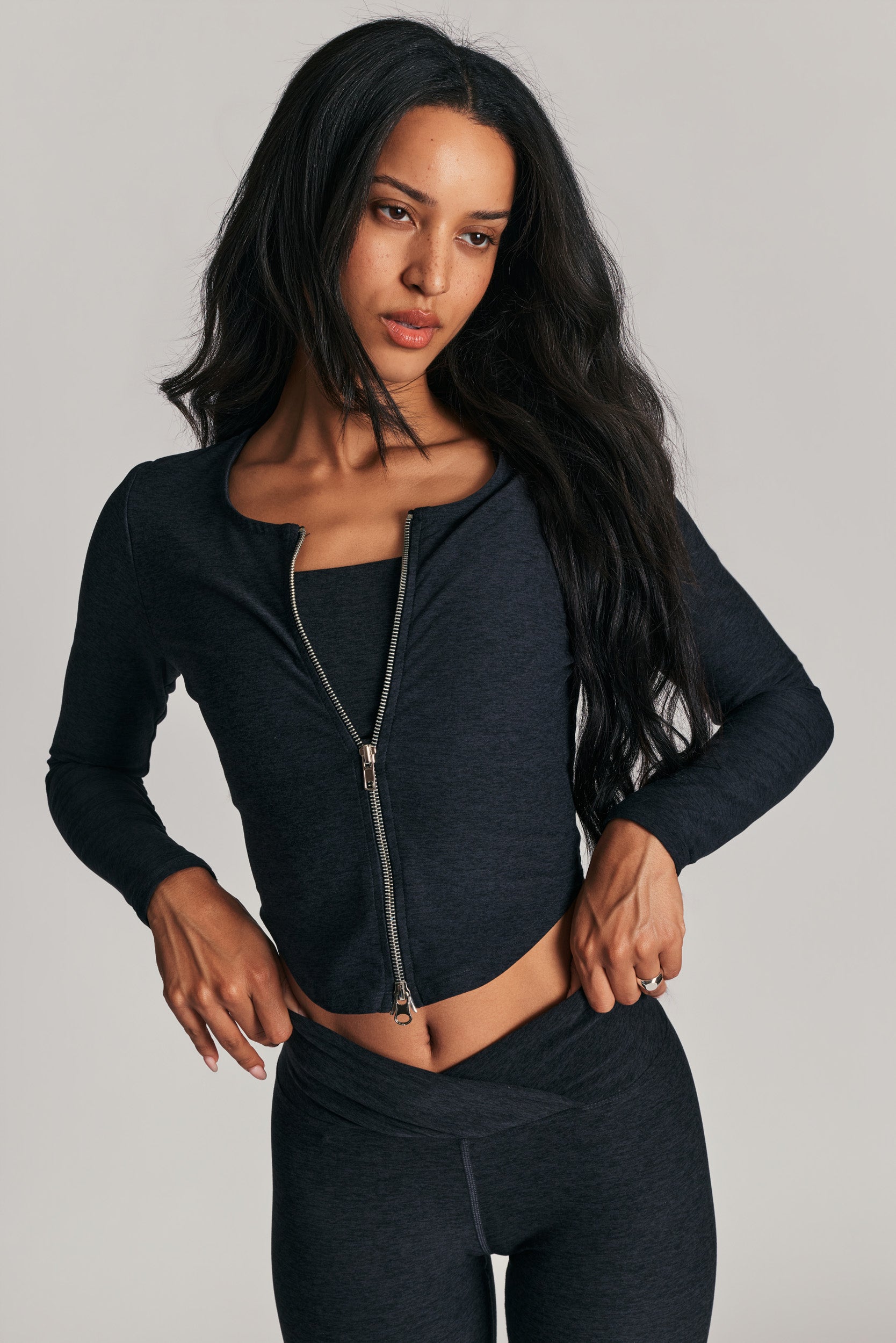 Stretch Zip Up Cardigan - Year of Ours