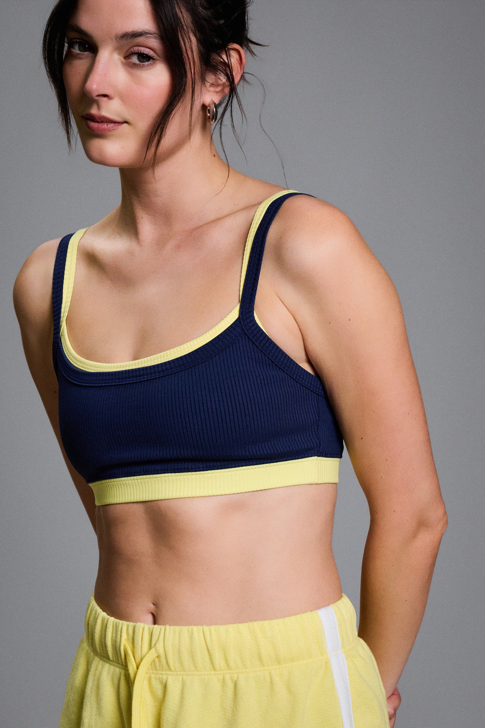 Ribbed Layered Bralette