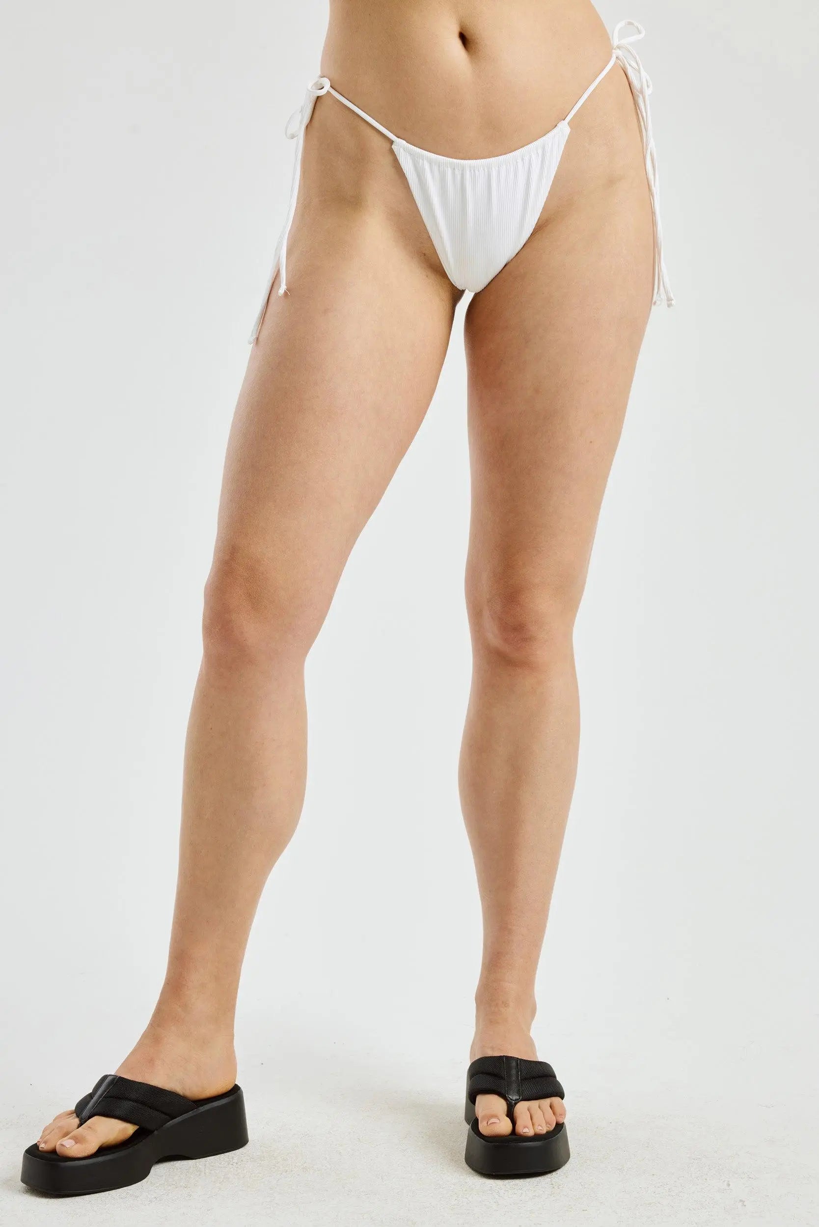 Rib String Bikini Bottom-Year Of Ours