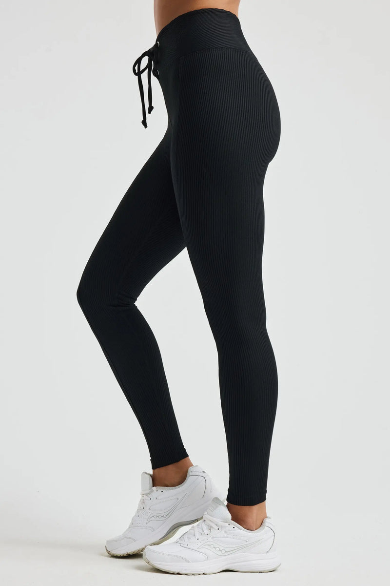 Year Of Ours Ribbed Football Legging - Black