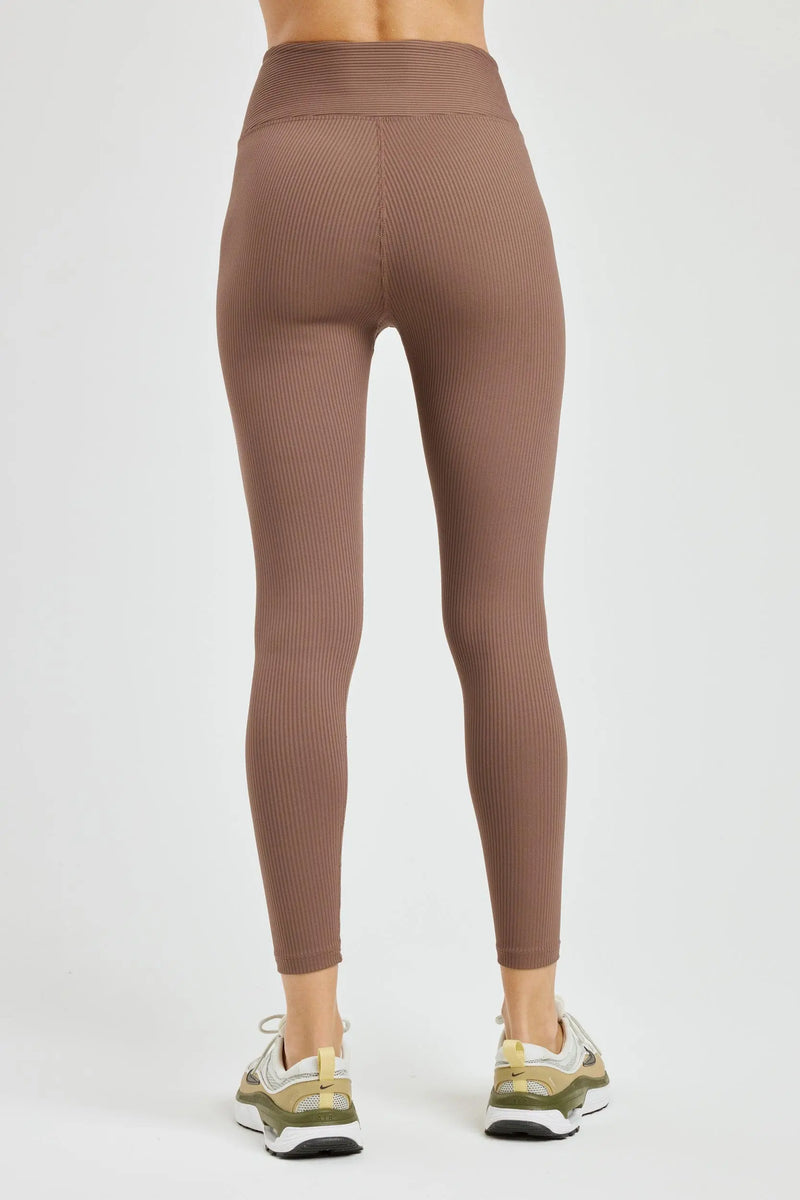 Technical Ribbed Knit Sports Leggings - Ready to Wear