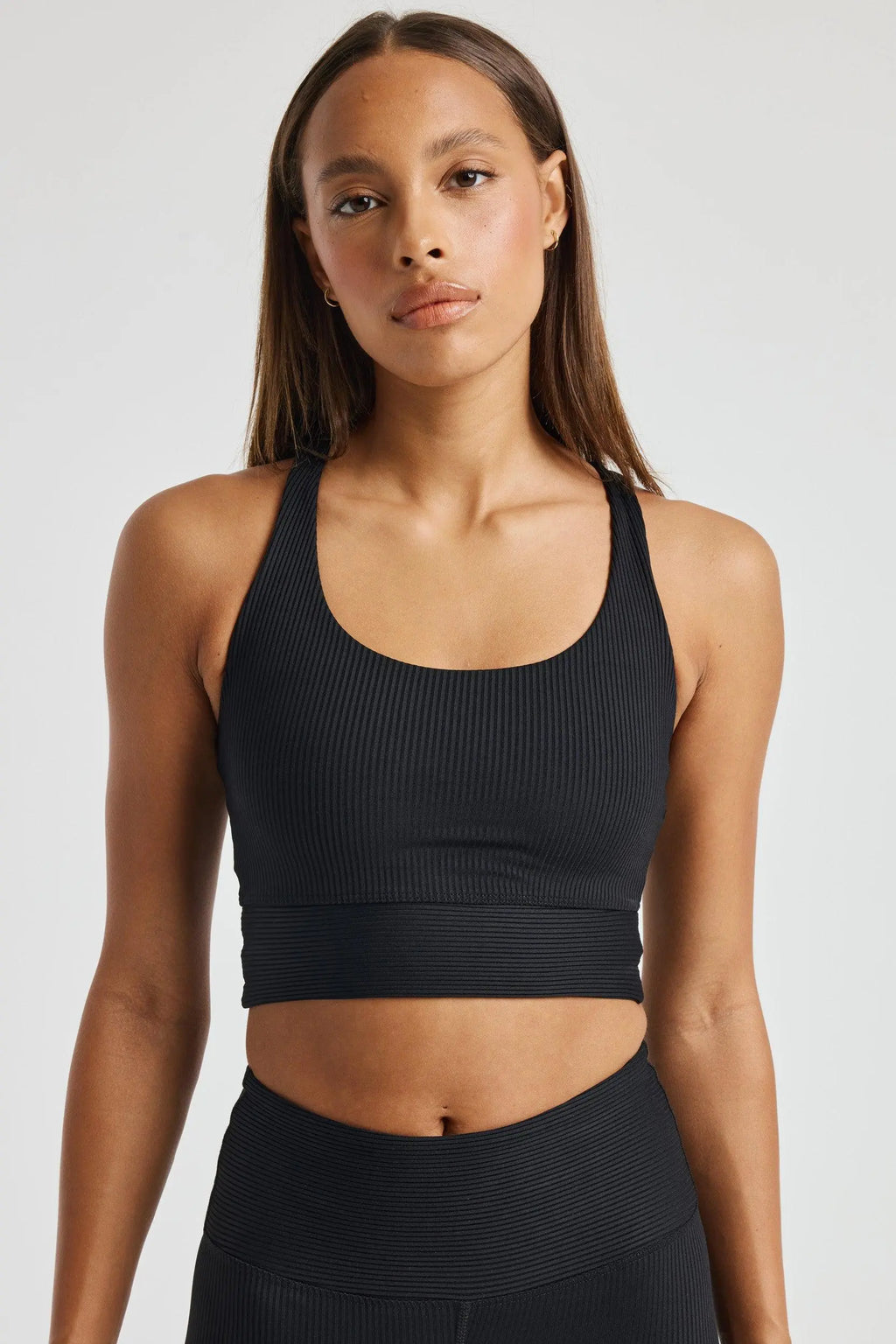 Year of Ours Thermal Race V Sports Bra Black/White TN745TH-BKWT - Free  Shipping at Largo Drive