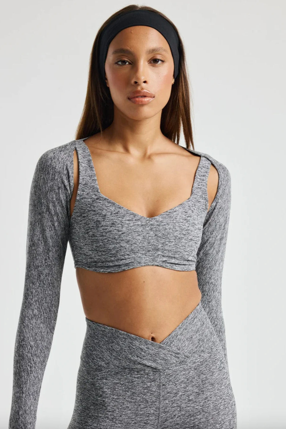 YEAR OF OURS STRETCH SHRUG HEATHER GREY