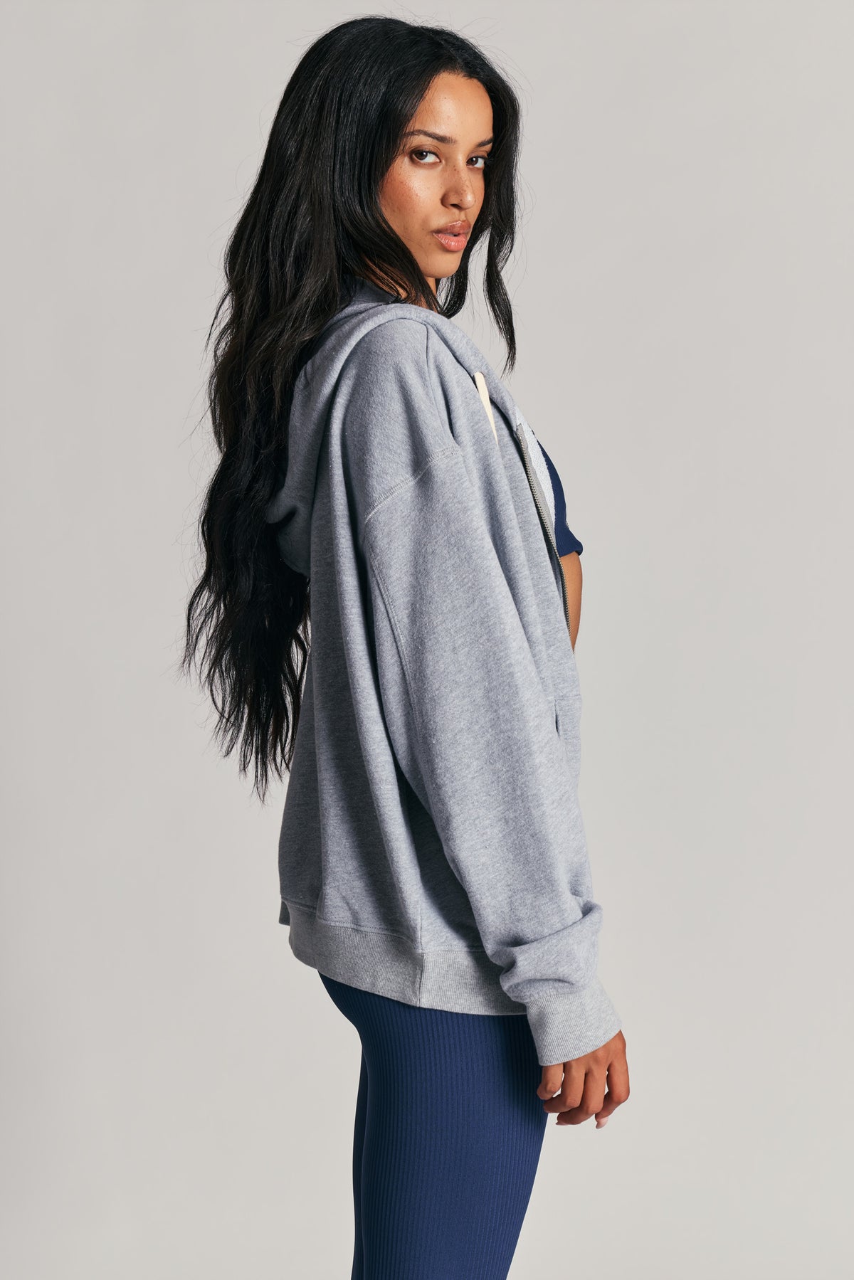Boyfriend Zip Up Hoodie