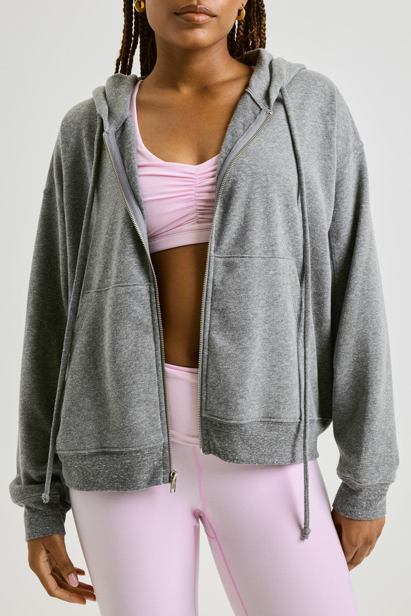 Boyfriend Zip Up Hoodie