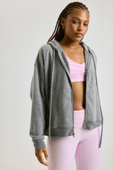 Boyfriend Zip Up Hoodie