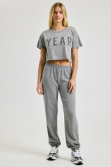 Cropped Tee w/ YEAR Print - Year of Ours