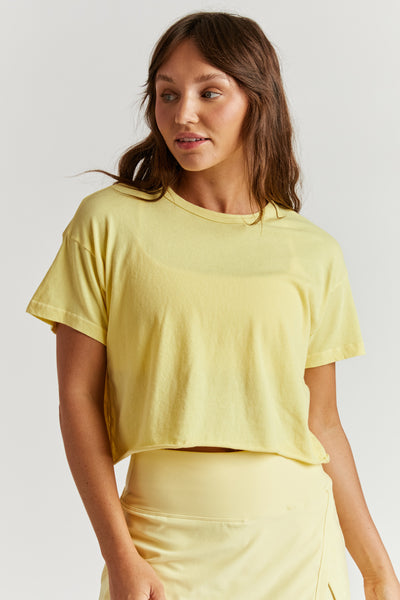 ローヘン lohen Voxy line cropped T shirt｜長袖
