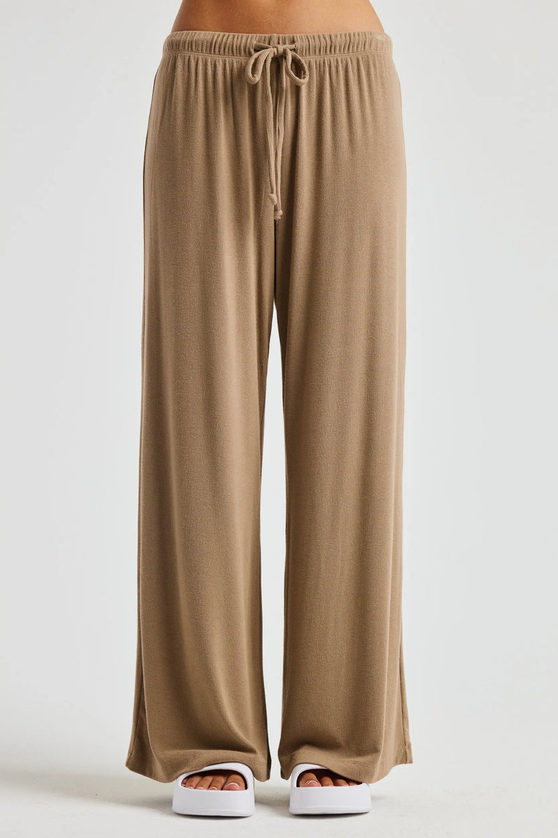Flappy Women's Lounge Drawstring Pants in Brown PP0216 130021 02