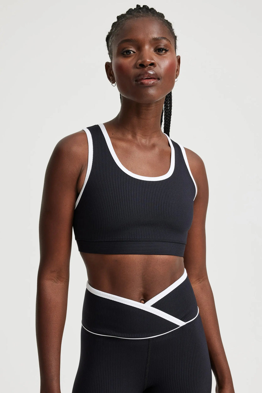 Year Of Ours Ribbed Mock Neck Sports Bra