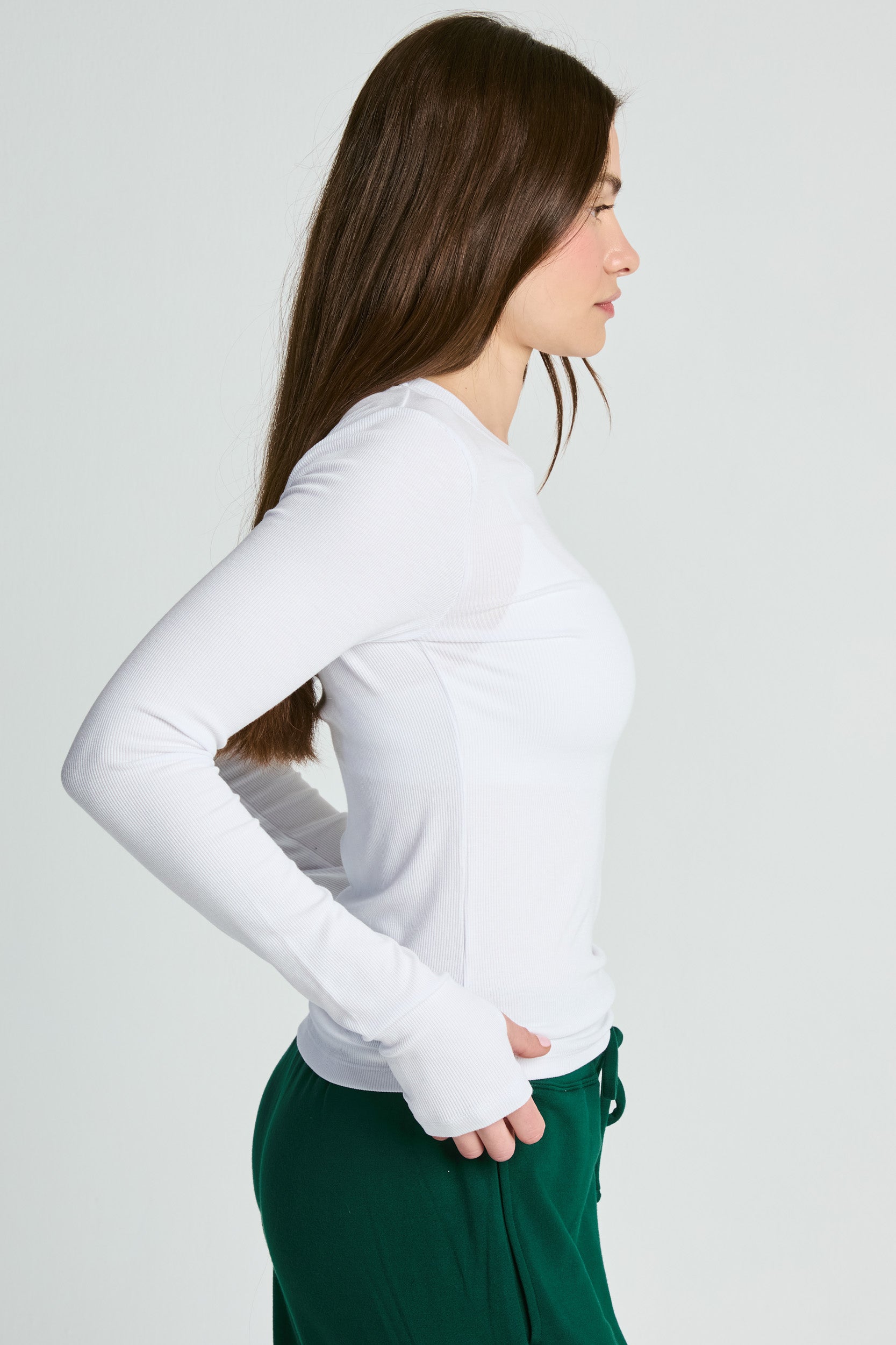 Rib Crew Long Sleeve