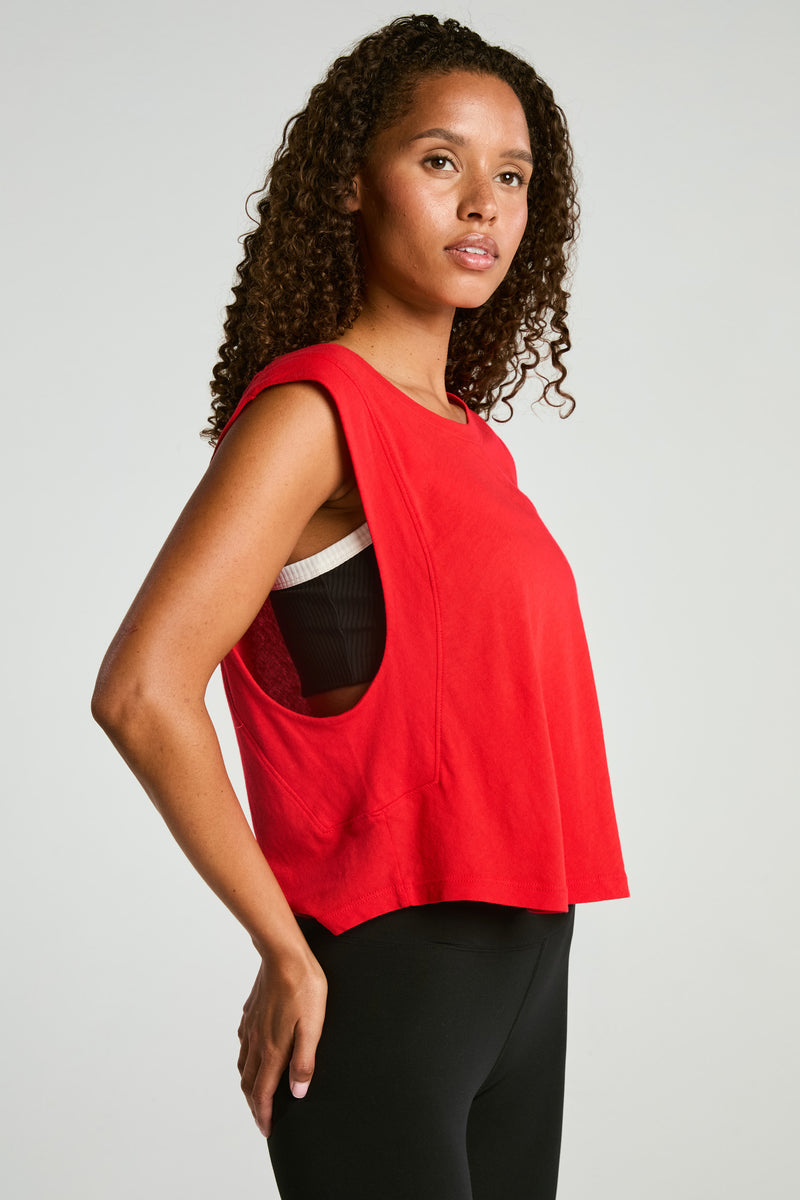 Flow Cropped Muscle Tank