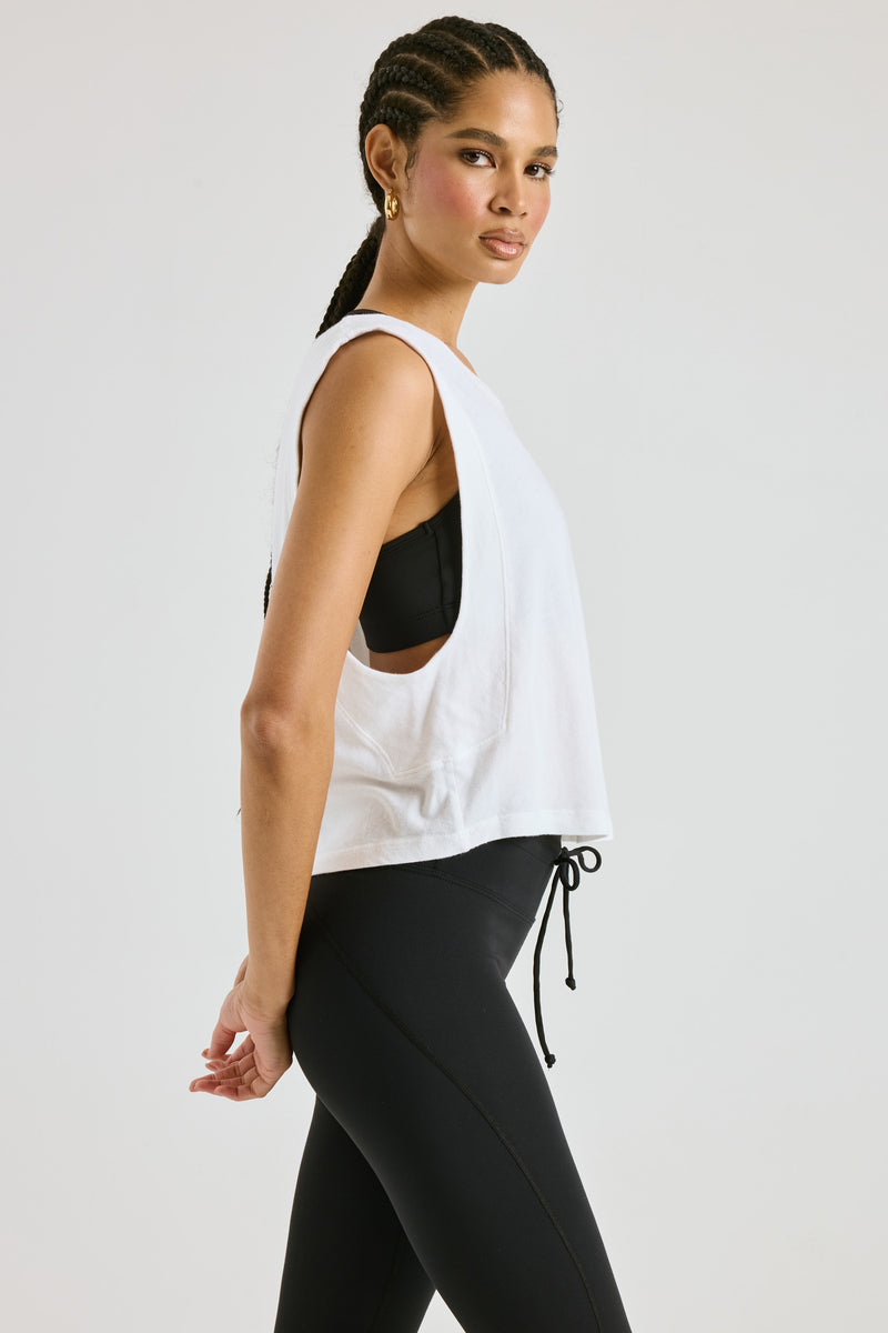 Flow Cropped Muscle Tank - Year of Ours