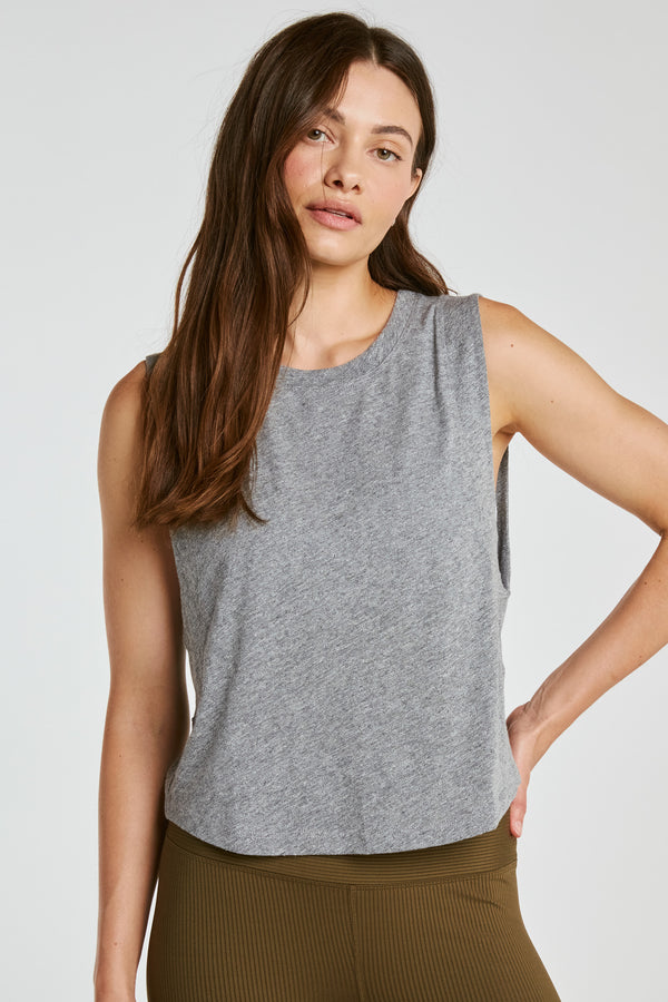 Flow Cropped Muscle Tank - Year of Ours