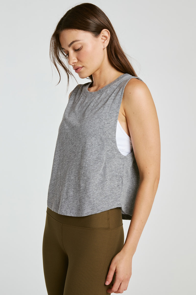 Flow Cropped Muscle Tank