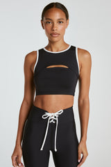 Two Tone Cut Out Bra - Year of Ours