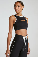 Two Tone Cut Out Bra - Year of Ours