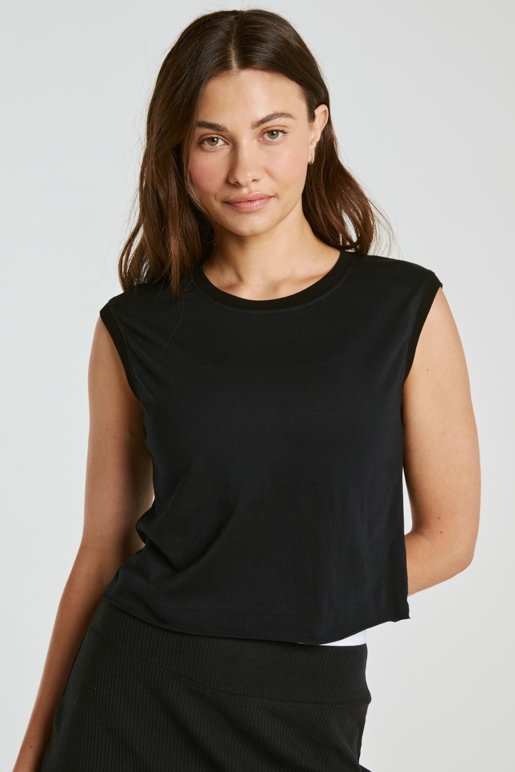 Cropped Modal Muscle Tee