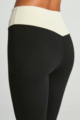 Ribbed Two Tone Dip Legging - Year of Ours