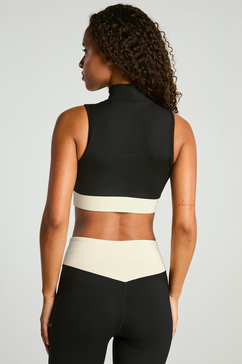 Ribbed Contrast Bodhi Bra - Year of Ours