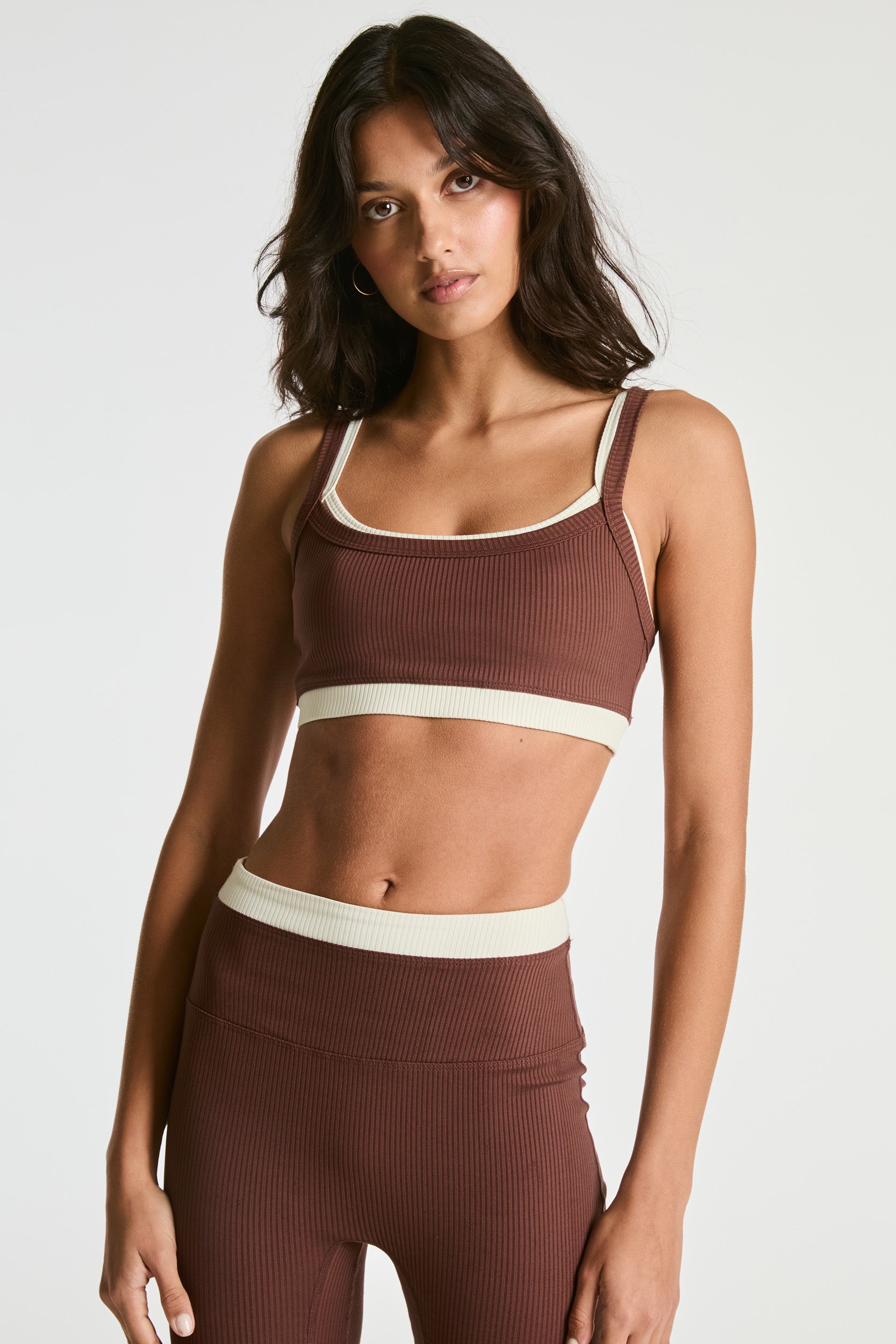 Ribbed Layered Bralette