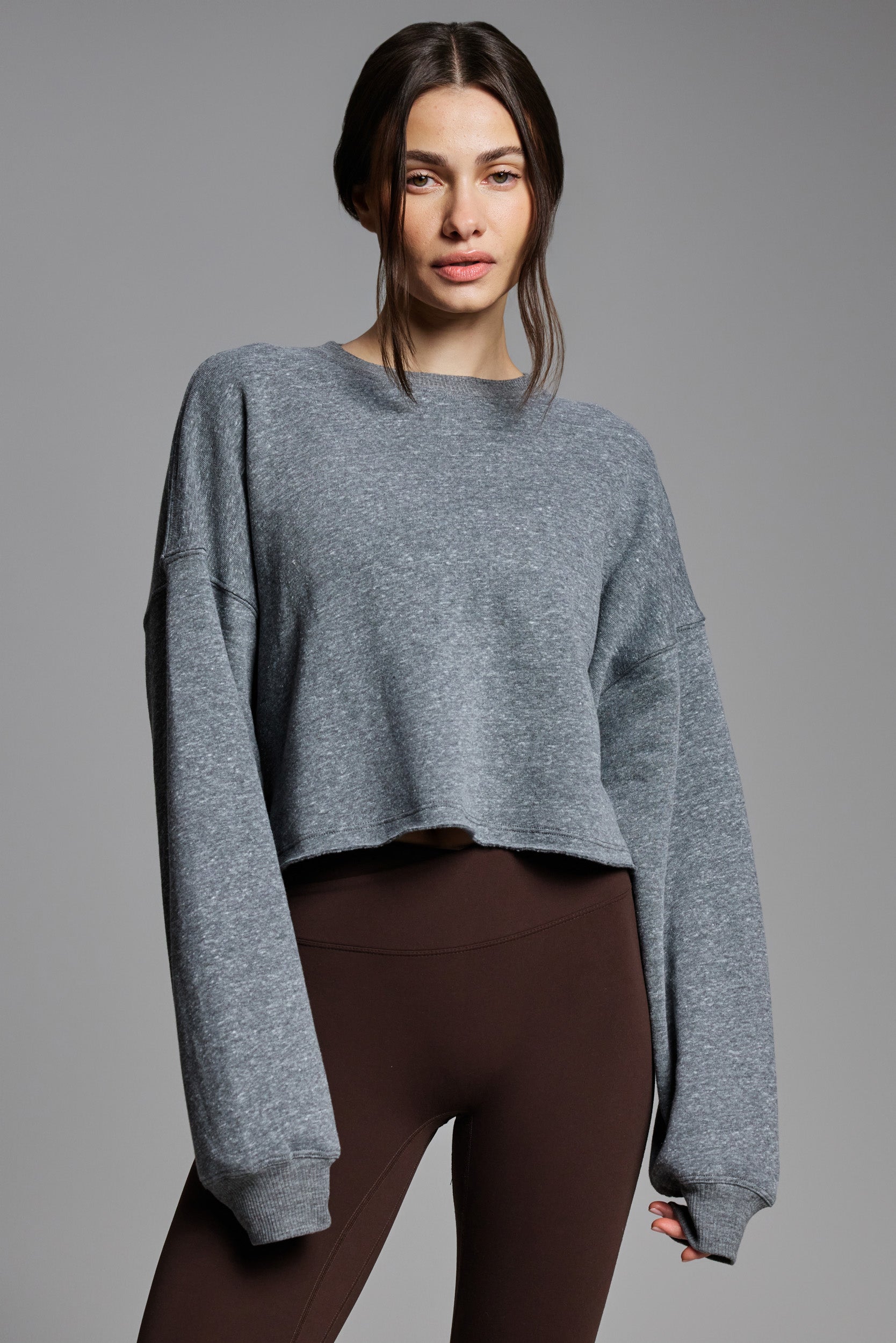 Cropped Crewneck Sweatshirt