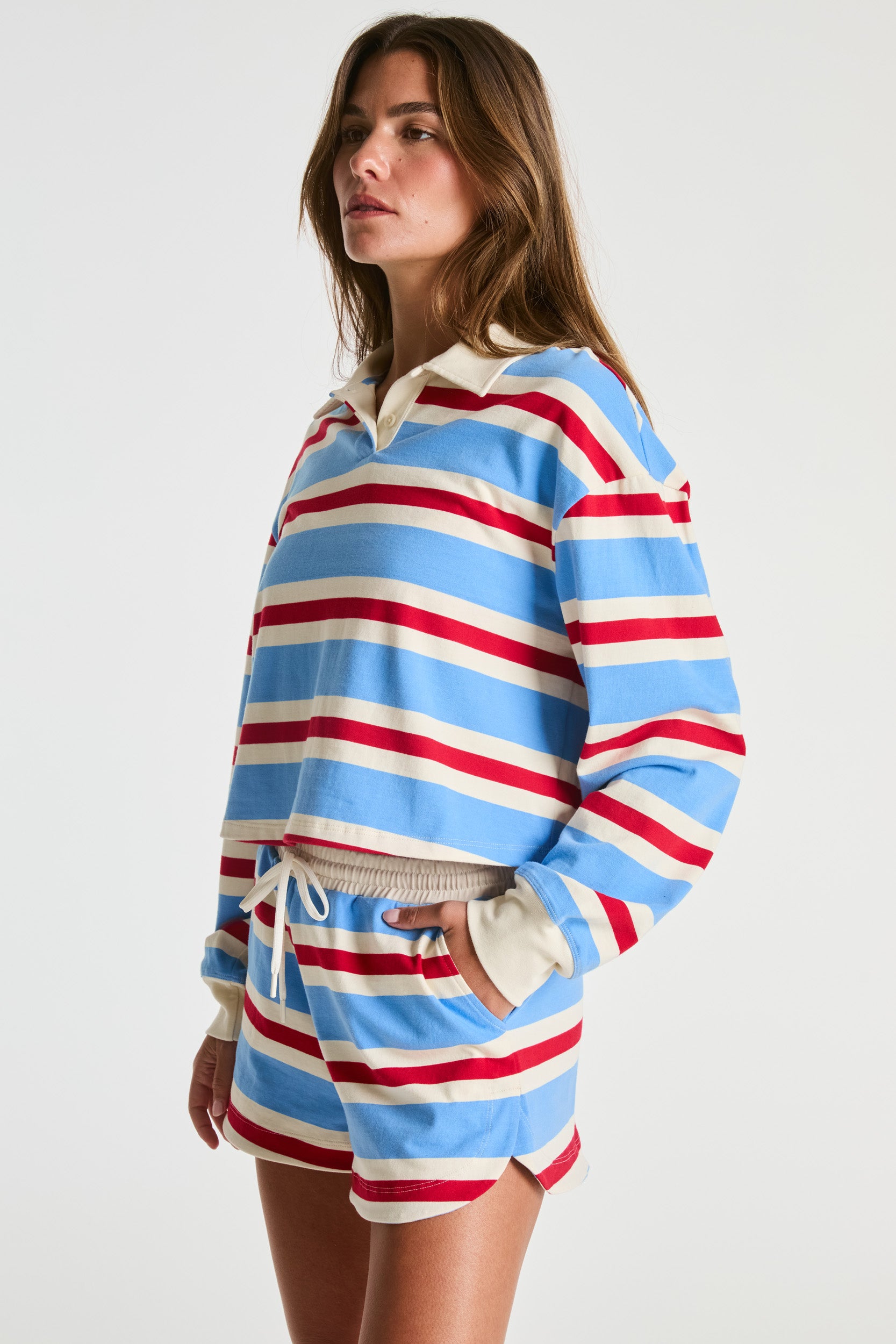 Striped Cotton Jersey Rugby