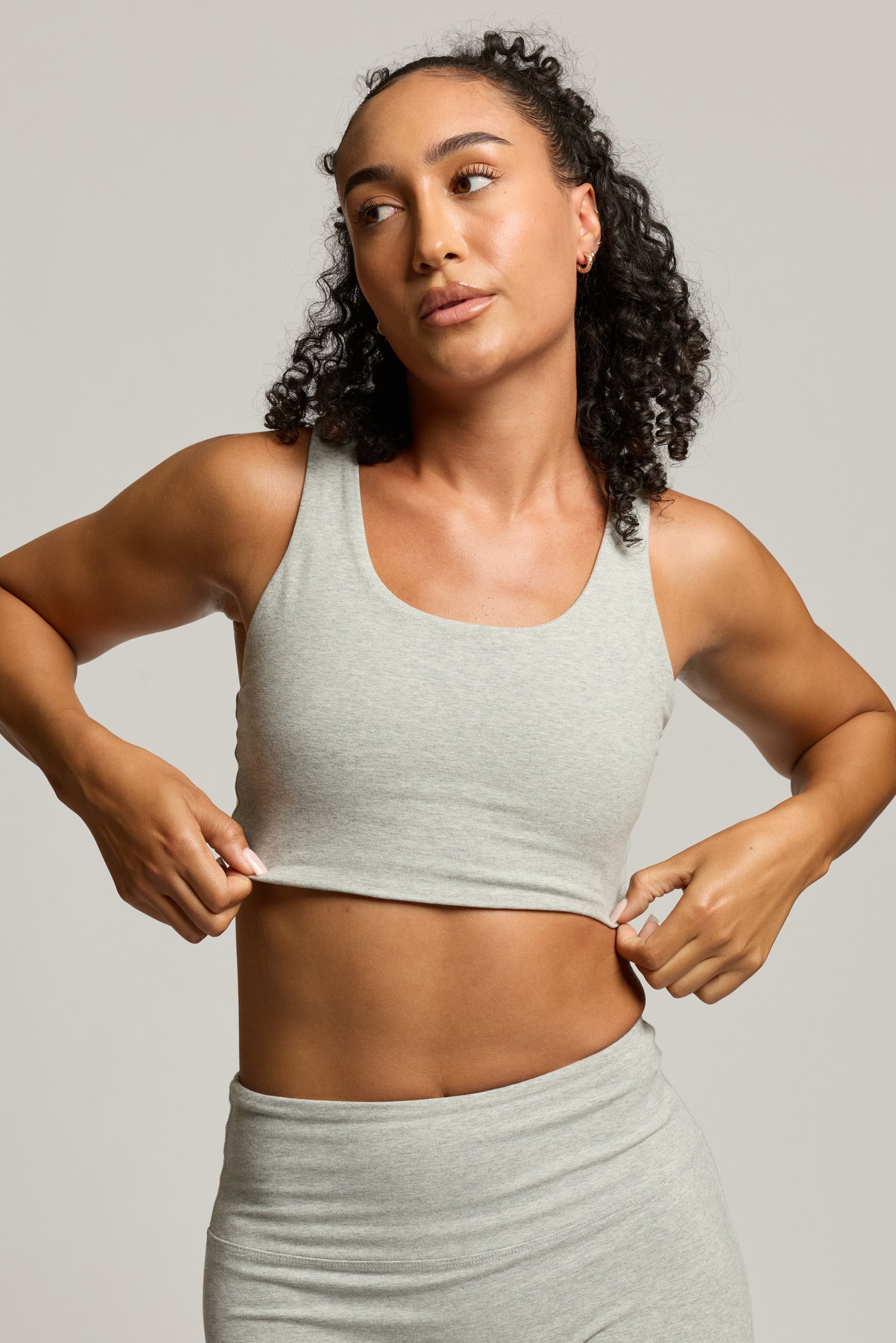 Cotton Scoop Bra