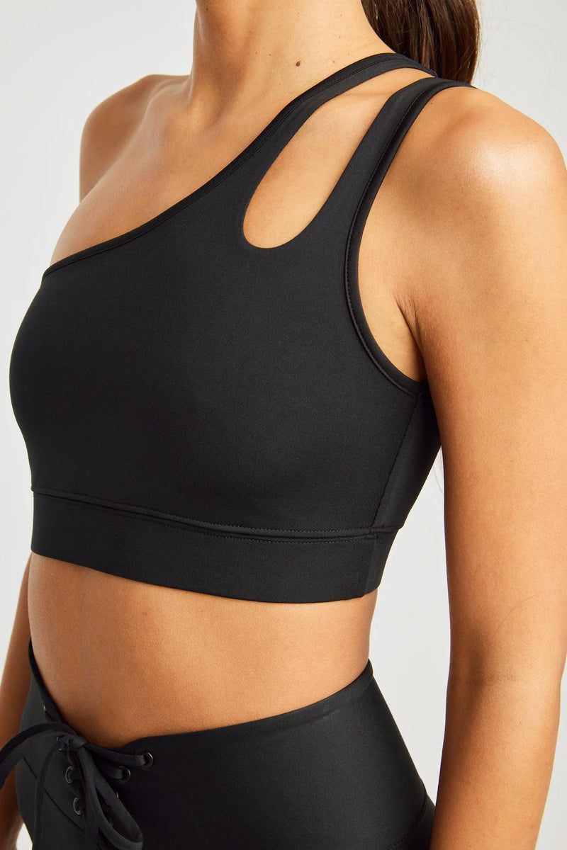 Year of Ours Ribbed 54 One Shoulder Strap Sports Bra